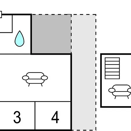 Four-bedroom With A Fireplace 01 *